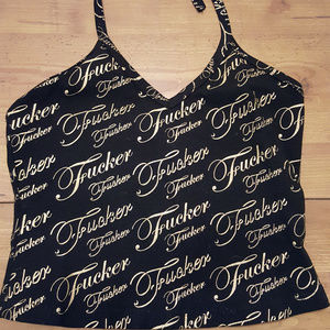 Vintage Lip Service Punk F*cker Halter Top